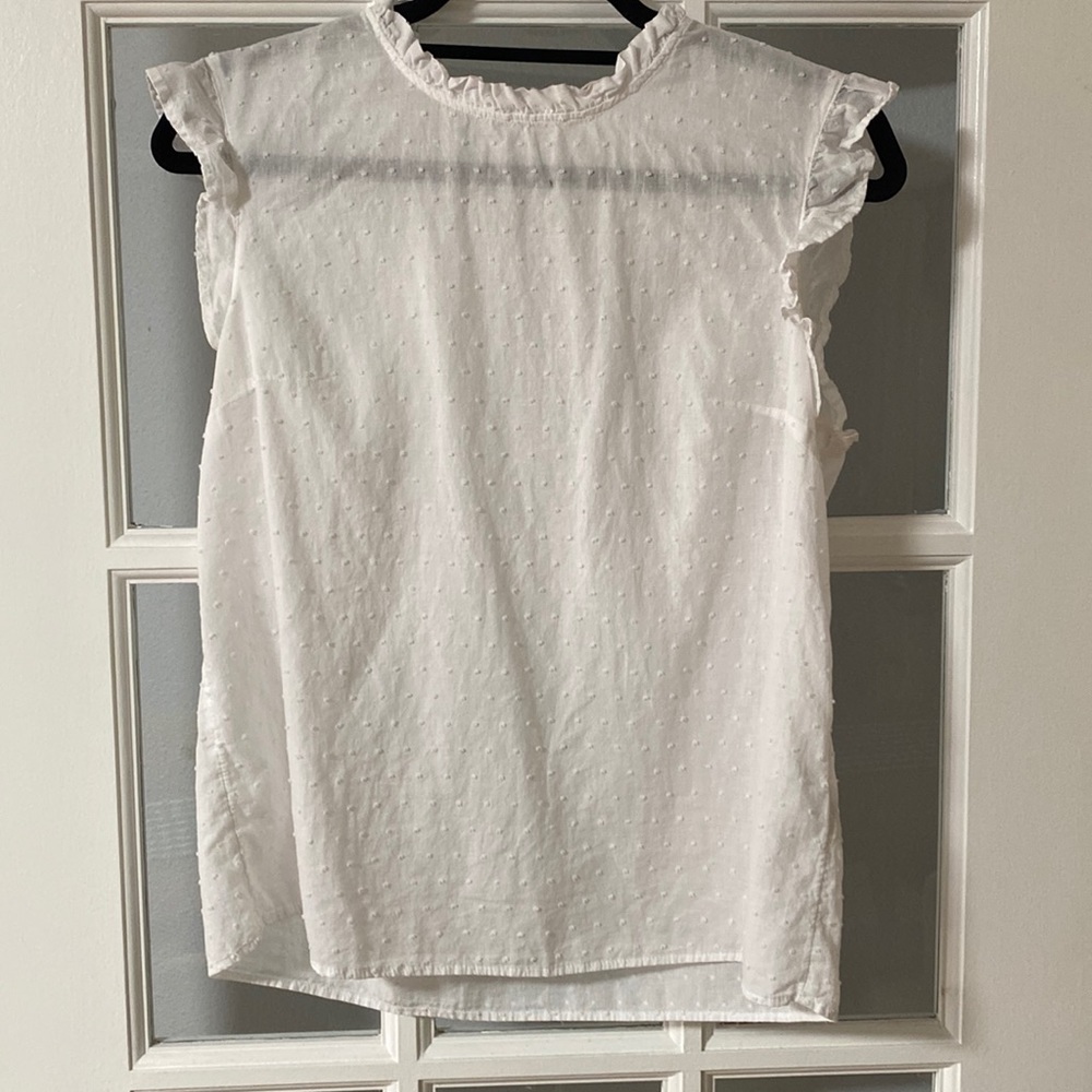 White high neck blouse
